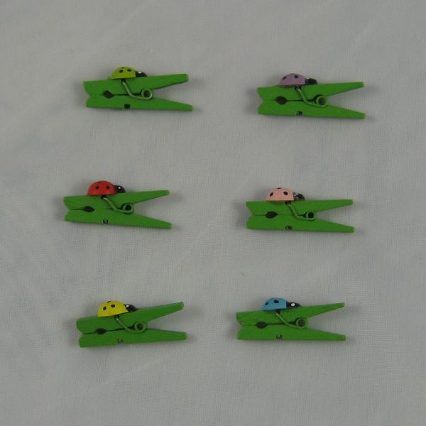 Ptáček 3 klips 8cm oranžový 1ks