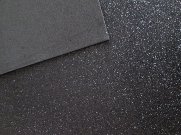 Pěnovka Moosgummi 2mm 30x20cm třpyt. stříbrná tmavá