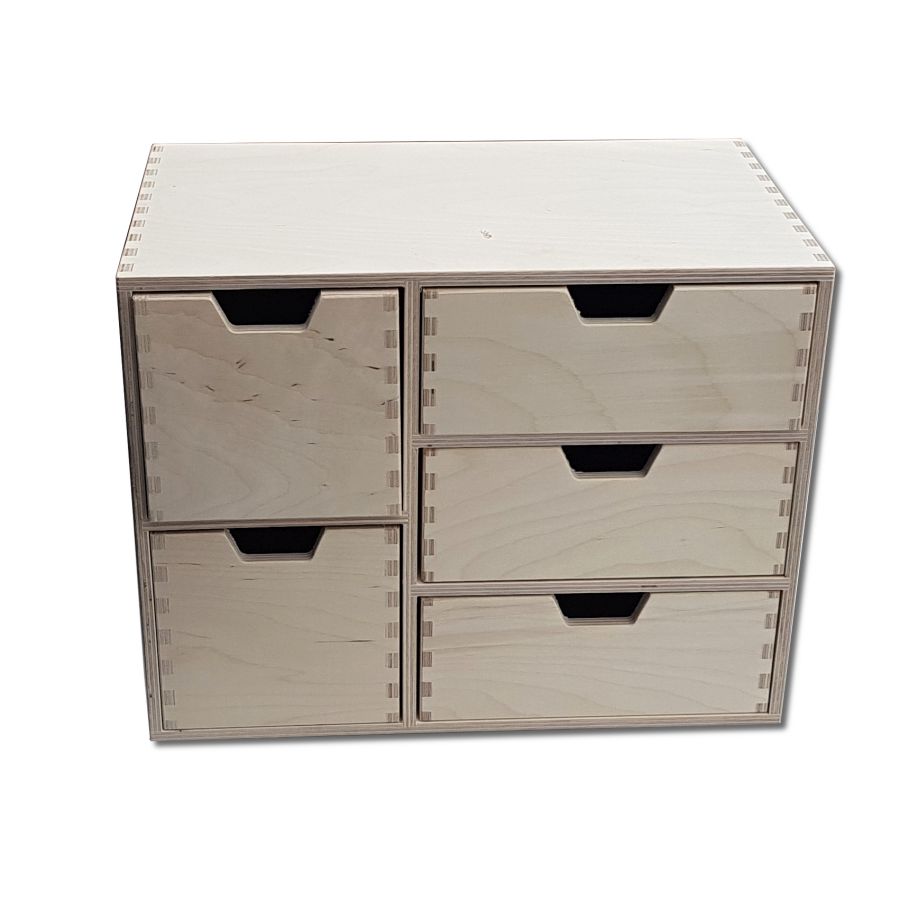 Organizer 5 šuplíků 36x20,5x28cm