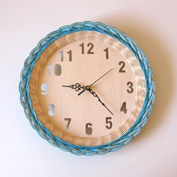 Hodiny dřevěné 24 cm orgaza