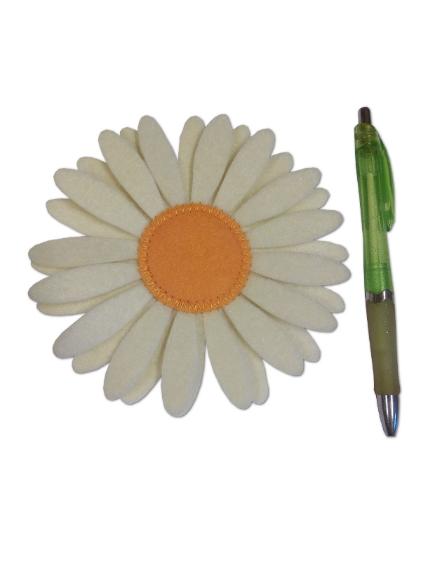 Květ pr.13cm sisal žluto-zelený- 1ks