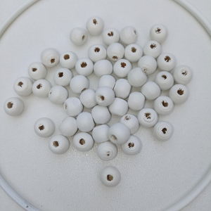 Korálky kulička 8mm – bílé 50 ks