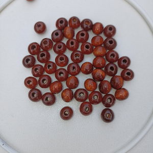 Korálky kulička 8 mm – hnědé 50 ks