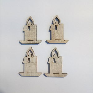 Svíčka 3,5cm, 4ks přírodní