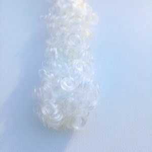 Vlasy kudrnaté bílé 10cm