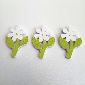 Kytky s lepítkem-zelené 3ks