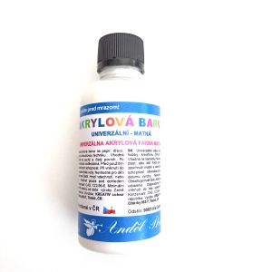 Akrylová barva bílá-matná, 50g