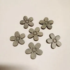 Kytky jarní šedé 2cm, 6ks