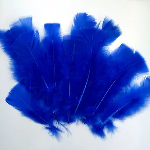 Peří 10-18cm - modré cca 20ks