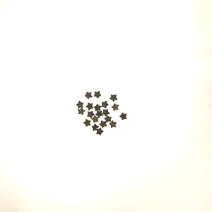Hvězdičky mini z třpytivé z pěnovky, černé 8mm- 20ks