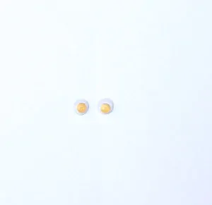 Oči mini plastové žluté 5mm - 10ks(5 párů)