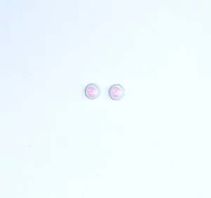 Oči mini plastové růžové 5mm - 8ks(4 páry)