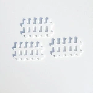 Dřvěný plot- bílý 5x3cm-5ks