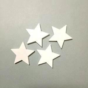 Hvězdičky bílé 4 cm- 4 ks