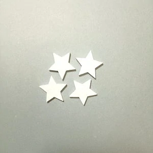 Hvězdičky bílé 3 cm- 4 ks