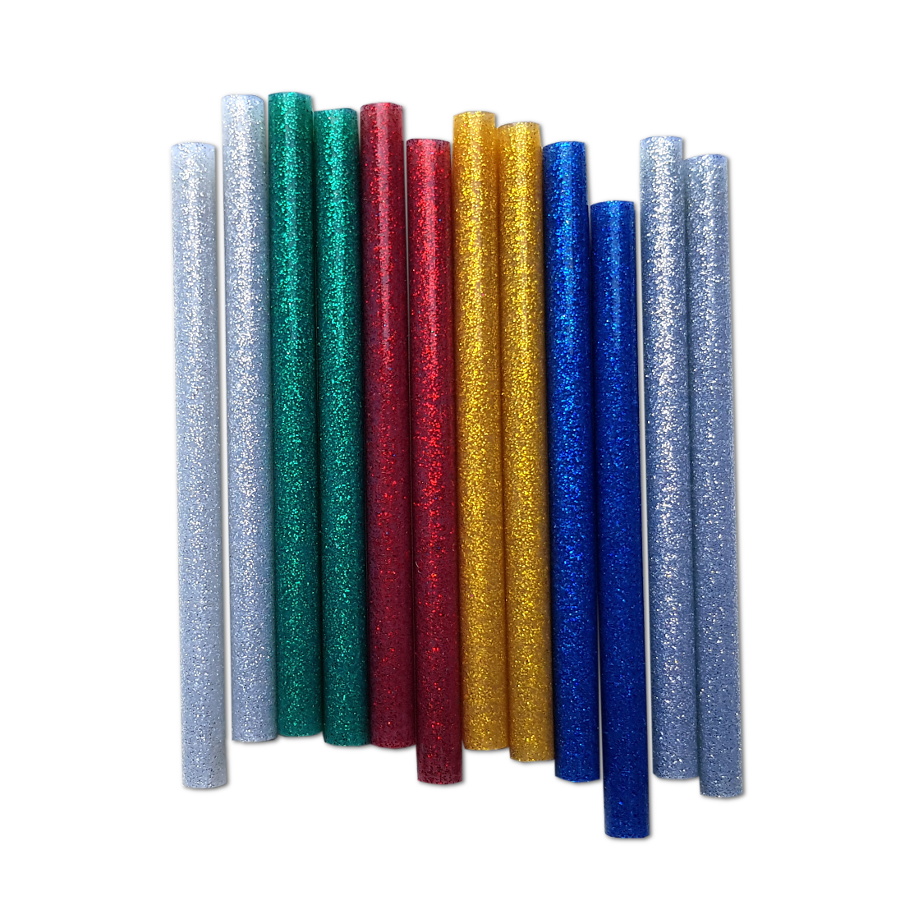 Tyčinky tavné pr.7,2 mm - 12ks, třpytivé