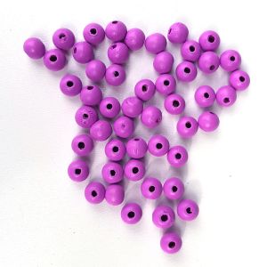 Korálky kulička 10 mm – fialová sv. 50 ks