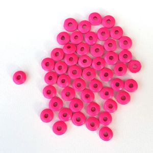 Korálky disk pr.10 x 4mm růžové tm 50 ks