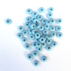 Korálky disk pr.10 x 4mm modrá sv. 50 ks