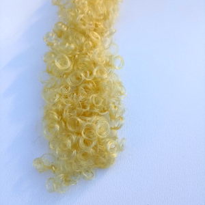 Vlasy kudrnaté žluté 10cm
