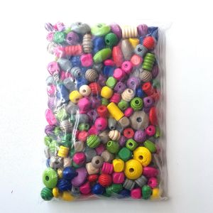 Korálky různé barevné 250g