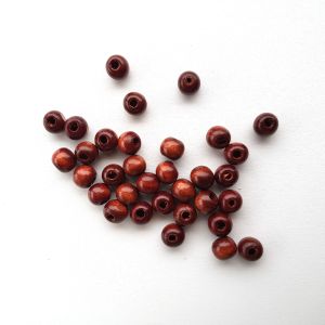 Korálky kulička 10 mm – hnědé 50 ks