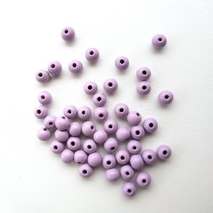 Korálky kulička 10 mm – Lila 50 ks