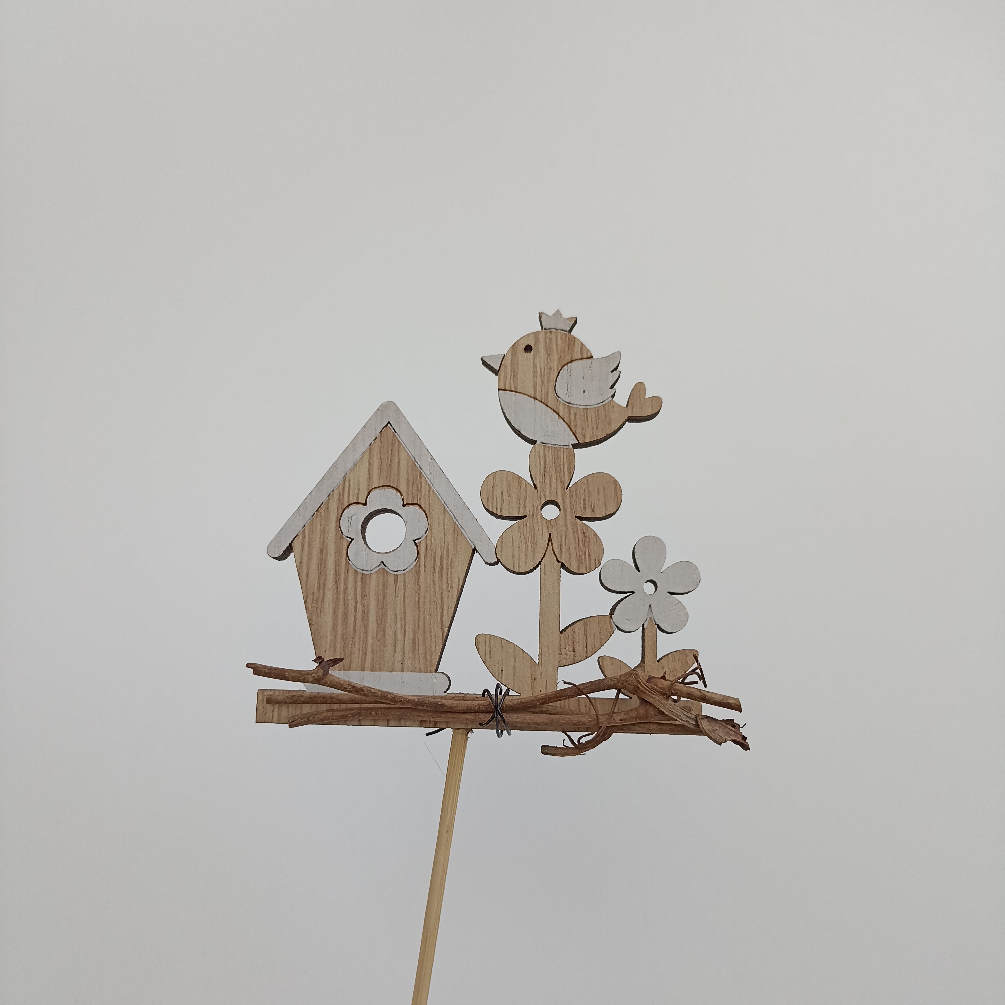 Zápich budka přírodní 8x30cm 1ks