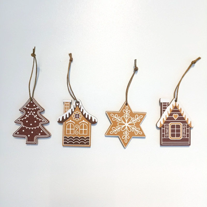 Hvězda malovaná dřevěná pr.5,5cm