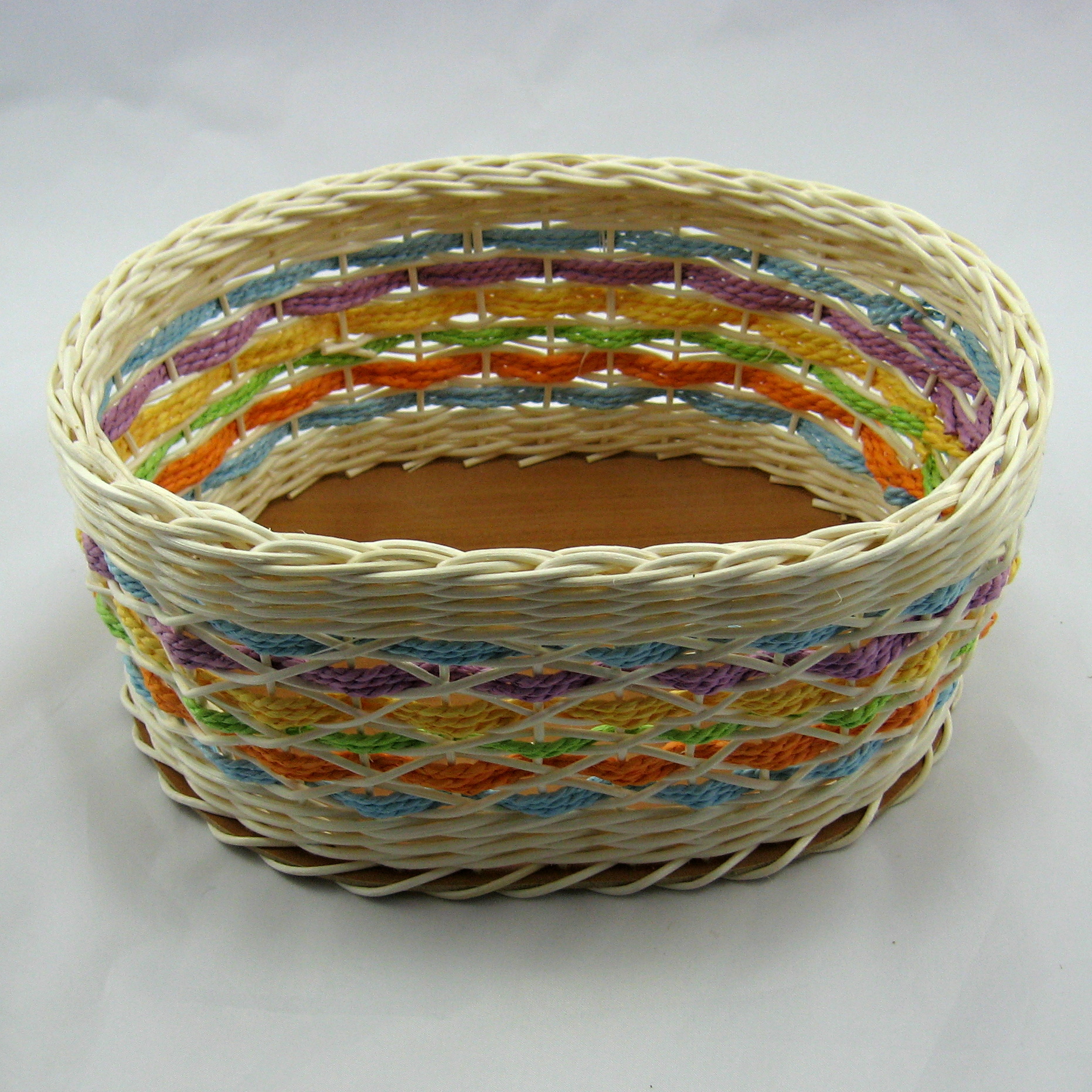 Papírový provázek světle oranžový 3 mm-velký