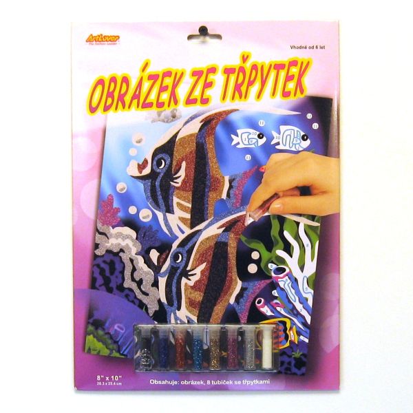 Obrázek ze třpytek - Ryby