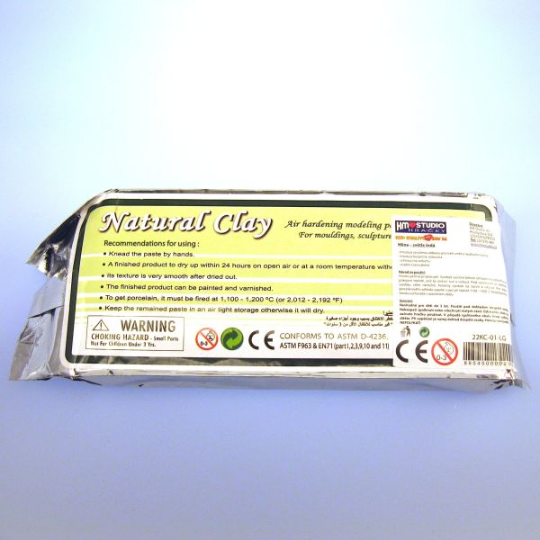Samotvrdnoucí keramická hmota - sv. šedá 500g