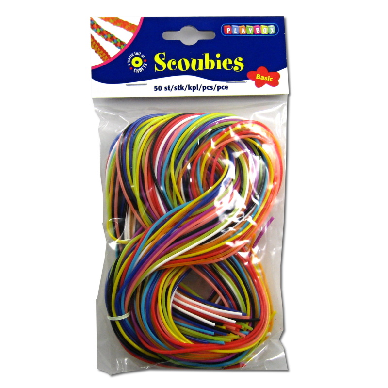 Bužírky Scoubidou 50ks - 80cm+1,8mm