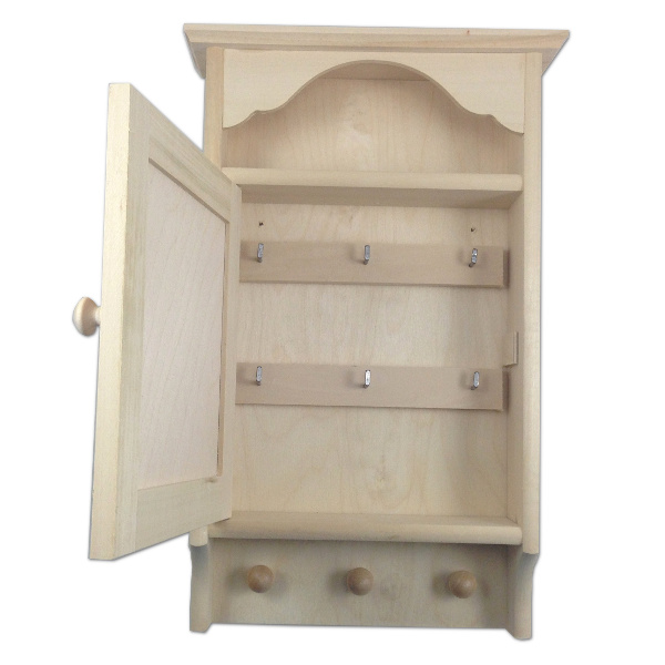 Skříňka na klíče s věšáčkem 37x22,5x6cm