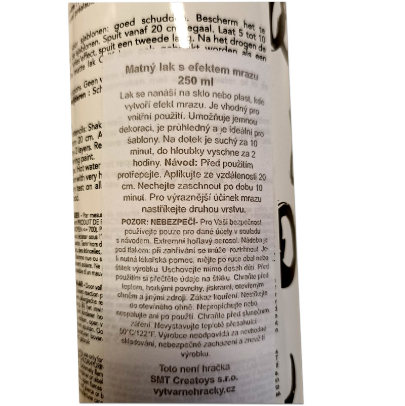 Lak matný s efektem mrazu 250 ml