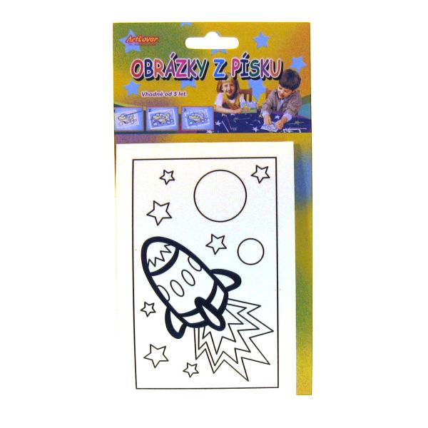 Obrázek z písku Raketa