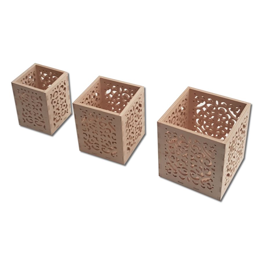 Frézovaná krabička velká 12x12cm