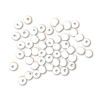 Korálky kulička 10 mm – bílé 50 ks