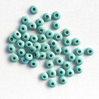 Korálky disk modrozelené 50 ks